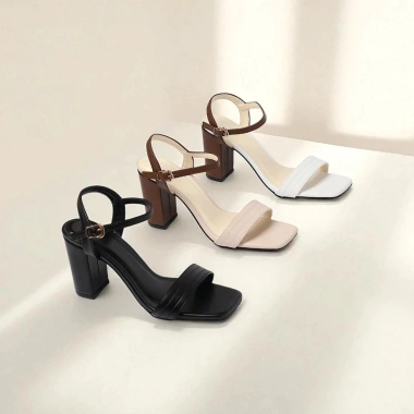 Giày sandal nữ công sở cao gót 8cm đế trụ quai chần chỉ X913 Pixie - 249.000