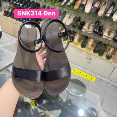 Giày sandal nữ Gia Vy SNK314 quai trơn nhẹ thời trang Giá chỉ 235.000đ