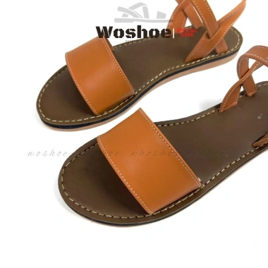 Giày sandal nữ quai ngang đế bệt WOSHOE Đi học, đi biển, size 34‑42, 159.000₫