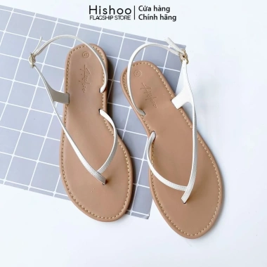Giày sandal nữ xỏ ngón học sinh Hishoo Ulzzang S045 - Dây hậu mảnh, cấp, còn 345.000₫