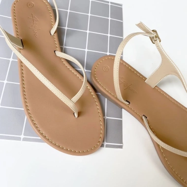Giày sandal nữ xỏ ngón học sinh Hishoo Ulzzang S045 - Dây hậu mảnh, cấp, còn 345.000₫