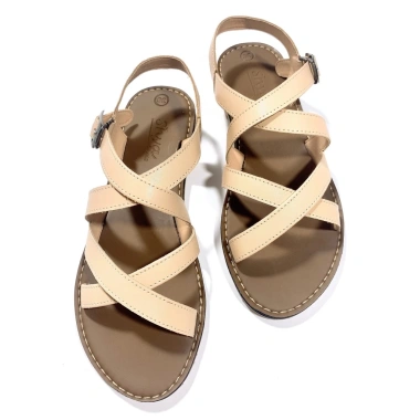 Giày sandal quai mảnh nữ đi học thời trang Hishoo Ulzzang S049 - Quai hậu đan chéo, bigsize, giảm tới 345.000₫ 2