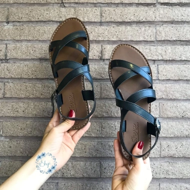 Giày sandal quai mảnh nữ đi học thời trang Hishoo Ulzzang S049 - Quai hậu đan chéo, bigsize, giảm tới 345.000₫ 4