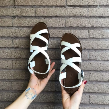 Giày sandal quai mảnh nữ đi học thời trang Hishoo Ulzzang S049 - Quai hậu đan chéo, bigsize, giảm tới 345.000₫ 5