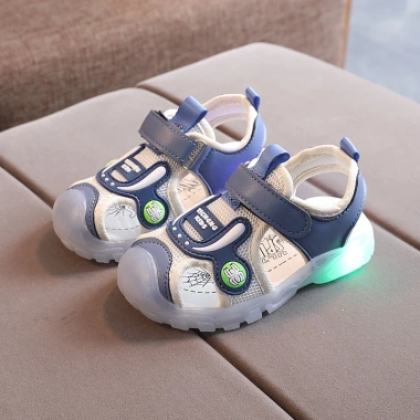 Giày sandal thể thao trẻ em xuân hè – Đế mềm, lưới rỗng, mũi đi biển, thời trang 3