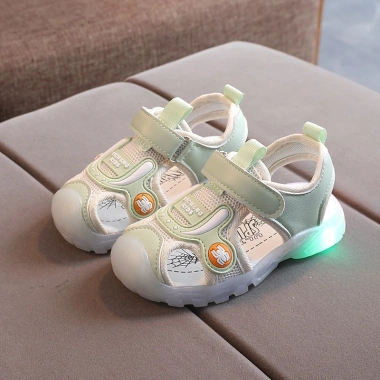 Giày sandal thể thao trẻ em xuân hè – Đế mềm, lưới rỗng, mũi đi biển, thời trang 6