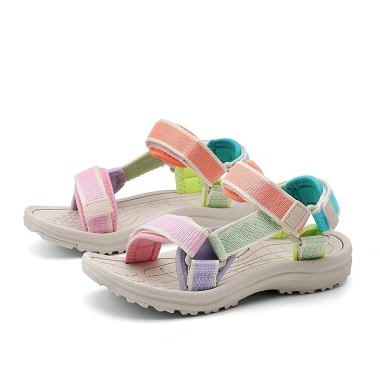 Giày sandal trẻ em mùa hè phong cách mới, thoáng khí, chống trơn trượt, bé trai và bé gái đi biển tiểu học
