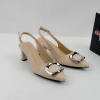 Giày Slingback Nữ Cao Gót Mũi Nhọn Phối Nơ NUDDO N7.400 Đế Trụ Thanh Lịch Giá 475k 4