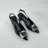 Giày Slingback Nữ Cao Gót Mũi Nhọn Phối Nơ NUDDO N7.400 Đế Trụ Thanh Lịch Giá 475k 5