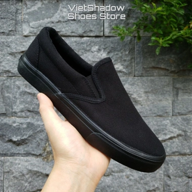Giày Slip On Nam Nữ LEiNiER Vải Bố Thoáng Đế Cao Su Chống Trơn - Mã 228/227 - 245k