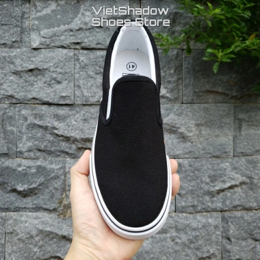Giày Slip On Nam Nữ LEiNiER Vải Bố Thoáng Đế Cao Su Chống Trơn - Mã 228/227 - 245k