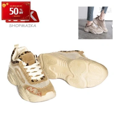 Giày Sneaker Đế Cao Lưới Siêu Êm S118 Màu Kem - Giá 700k, Giảm Giá, Tặng Nước Hoa 2