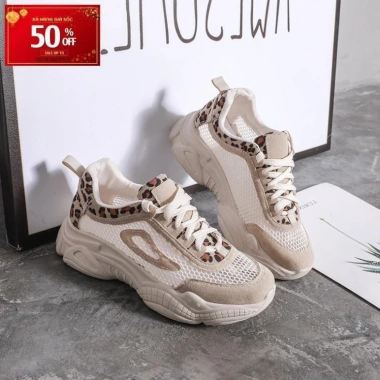 Giày Sneaker Đế Cao Lưới Siêu Êm S118 Màu Kem - Giá 700k, Giảm Giá, Tặng Nước Hoa 3