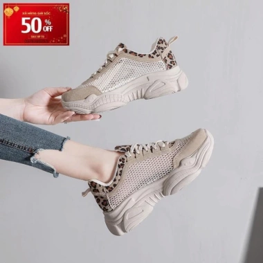 Giày Sneaker Đế Cao Lưới Siêu Êm S118 Màu Kem - Giá 700k, Giảm Giá, Tặng Nước Hoa 5