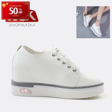 Giày sneaker độn gót thời trang S1.058 trắng - Giảm 350.000, tặng kèm nước hoa 3