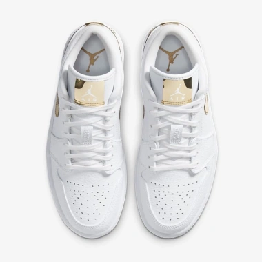 Giày sneaker JD1 Low White Metallic Gold chính hãng FLEX SHOES - Giá 28.5 triệu, đệm êm, thời trang 5 Giày sneaker JD1 Low White Metallic Gold chính hãng FLEX SHOES - Giá 28.5 triệu, đệm êm, thời trang 5
