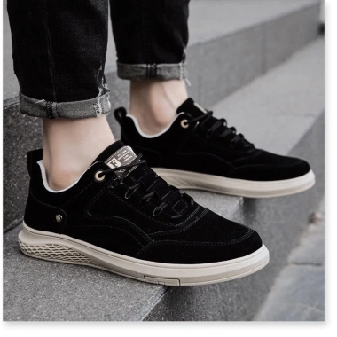 Giày Sneaker Nam Da Lộn Thấp Cổ HOT Giảm giá 1.4M Tặng Nước Hoa