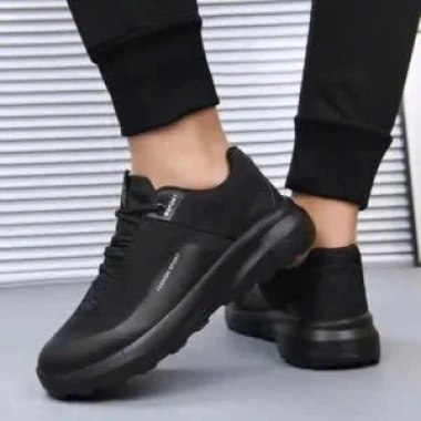 Giày Sneaker Nam Đế cao su êm nhẹ, lưới thoáng khí, đen-trắng, size 38‑44 - 650k 3