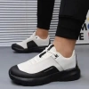 Giày Sneaker Nam Đế cao su êm nhẹ, lưới thoáng khí, đen-trắng, size 38‑44 - 650k 4