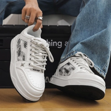 Giày Sneaker Nam Nữ Enter Dragon The White Snake: Giá 492.000 VND, Thoải Mái 7 Giày Sneaker Nam Nữ Enter Dragon The White Snake: Giá 492.000 VND, Thoải Mái 7