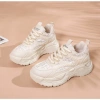 Giày sneaker nữ đế cao 5cm cao su non, da cao cấp nâu trà sữa - 65n Shoes giảm 22% 3