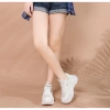 Giày sneaker nữ đế cao 5cm cao su non, da cao cấp nâu trà sữa - 65n Shoes giảm 22% 8