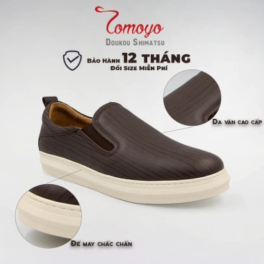 Giày Sneaker Slip-On TOMOYO Đen Đế Trắng Da 2 Lớp TMN51.102 - Phong Cách Đi Làm và Đi Chơi, Giá 1.5 Triệu Giày Sneaker Slip-On TOMOYO Đen Đế Trắng Da 2 Lớp TMN51.102 - Phong Cách Đi Làm và Đi Chơi, Giá 1.5 Triệu