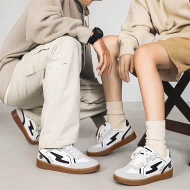 Giày sneaker thể thao nam nữ Funny Dragon phối trắng xám, giảm còn 400.000đ