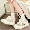 Giày sneaker xVessel G.O.P Mashmallow White Tweed Chunky hot trend - chính hãng, giá 6,5 triệu 2