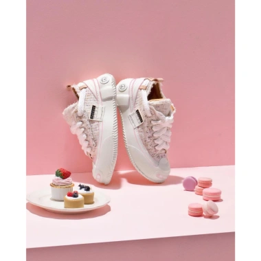 Giày sneaker xVessel G.O.P Mashmallow White Tweed Chunky hot trend - chính hãng, giá 6,5 triệu