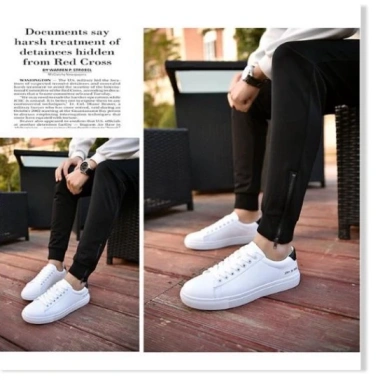 Giày Sneakers Thể Thao Nam Trắng Cao Cấp CHC GD3.110 Giá 550k - Siêu Nhẹ, Thoáng Khí