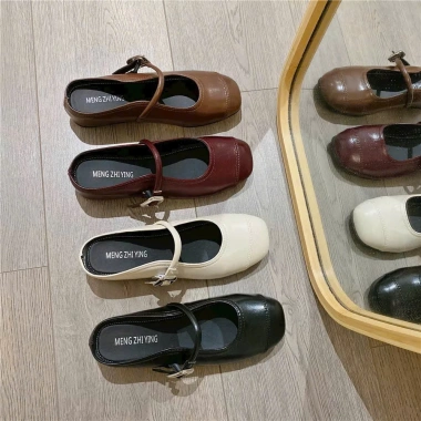 Giày Sục Nữ Mũi Tròn Quai Ngang Cao Cấp BD37 Full Hộp Giá 115k Thời Trang Bền Bỉ
