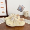 Giày Tập Luyện Thể Thao Preppy Mùa Xuân 2.026 Ren Nông Miệng Tròn Mũi Đế Bằng SKRR - 380k