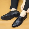 Giày tây buộc dây Derby cao cấp RUNO G52 da vân cá sấu, đế mềm, bền, chỉ 331k 7
