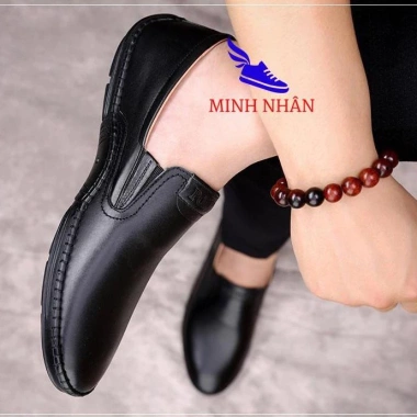 Giày Tây Lười Da Bò Chống Nhăn, Đế 3cm, Mềm Mại, Thích Hợp Đi Làm và Dự Tiệc, Bảo Hành 1 Năm 9