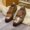 Giày tây nam cao cấp da bò thật đế phíp Double Monkstrap bảo hành 1 năm Mã T157 869k 5