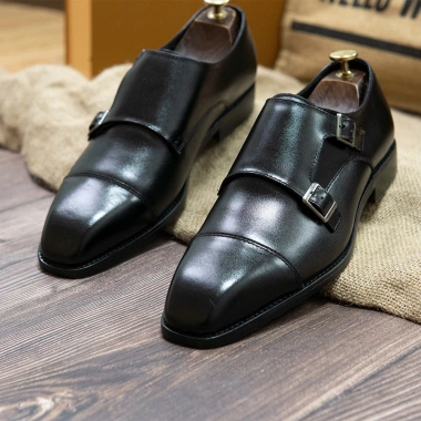 Giày tây nam cao cấp da bò thật đế phíp Double Monkstrap bảo hành 1 năm Mã T157 869k 6 Giày tây nam cao cấp da bò thật đế phíp Double Monkstrap bảo hành 1 năm Mã T157 869k 6