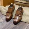Giày tây nam cao cấp da bò thật đế phíp Double Monkstrap bảo hành 1 năm Mã T157 869k 8