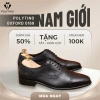 Giày Tây Nam Công Oxford 169 POLYTINO Da Bò Cao Cấp Đế Gỗ Tăng Chiều Cao BH12 - 1.4tr 2