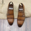 Giày tây nam công sở cao cấp da bò thật, double monk strap, bảo hành 12 tháng, lịch lãm - 564k