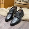 Giày tây nam công sở cao cấp da bò thật, double monk strap, bảo hành 12 tháng, lịch lãm - 564k 2