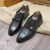 Giày tây nam công sở cao cấp da bò thật, double monk strap, bảo hành 12 tháng, lịch lãm - 564k 4