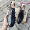 Giày Tây Nam Da Bò Cao Cấp - Dây Buộc Trẻ Trung, Khâu Đế, Bảo Hành 12 Tháng 6