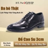 Giày tây nam da bò HT.NeO GN138 - Công sở buộc dây mũi nhọn, họa tiết laze sang trọng, giá 705.000₫