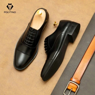 Giày Tây Nam Da Bò OXFORD 161 Đế Gỗ Tăng Chiều Cao Bảo Hành 12 Tháng - 1,250,000₫
