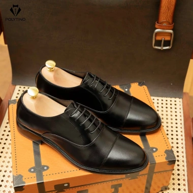 Giày Tây Nam Da Bò OXFORD 161 Đế Gỗ Tăng Chiều Cao Bảo Hành 12 Tháng - 1,250,000₫