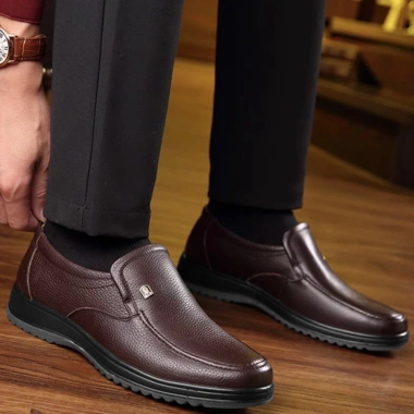 Giày tây nam da bò tăng chiều cao 4-5cm, đế cao su êm, bảo hành 2 năm 29.000 VND