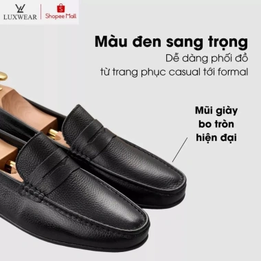 Giày Tây Nam Da Bò Thật G66 Cao 3cm Khâu Lười Hàn Quốc, Trẻ Trung - Giá 286.200₫ 5