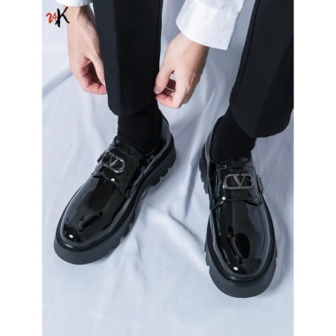Giày tây nam da bóng công sở, đế cao 6cm - Sang trọng, thoải mái, giá 320k