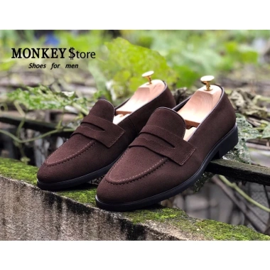 Giày tây nam da lộn loafer MK05 - Giá 555.000, bảo hành 12 tháng, video độc quyền